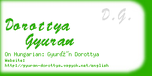 dorottya gyuran business card
